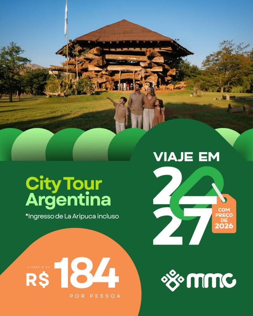 Viaje em 2027 com preço de 2026 com a MMC Turismo