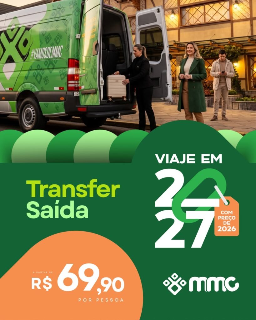 Viaje em 2027 com preço de 2026 com a MMC Turismo