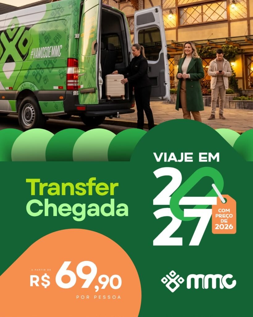 Viaje em 2027 com preço de 2026 com a MMC Turismo