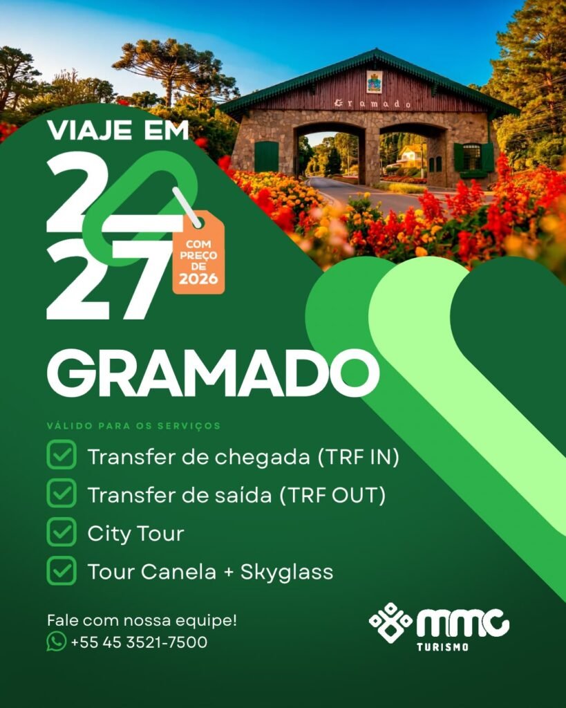 Viaje em 2027 com preço de 2026 com a MMC Turismo